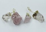 NGP2809 18*25mm - 20*25mm nuggets mixed quartz pendants wholesale