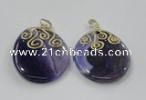 NGP2829 30*35mm - 35*45mm freeform agate gemstone pendants wholesale