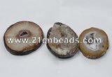 NGP2856 50*60mm - 60*75mm freeform druzy agate gemstone pendants