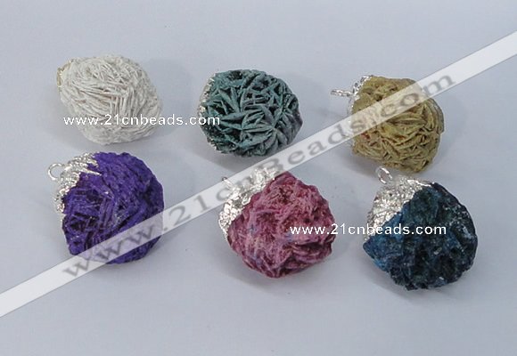 NGP2909 15*20mm - 25*30mm freeform desert rose pendants wholesale