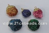 NGP2918 15*20mm - 25*30mm freeform desert rose pendants wholesale