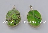 NGP2943 25*35mm – 35*45mm freeform sea sediment jasper pendants