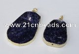 NGP2956 25*35mm - 35*45mm freeform sodalite pendants wholesale