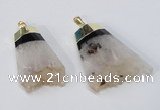 NGP2961 20*35mm - 30*45mm freeform druzy agate pendants