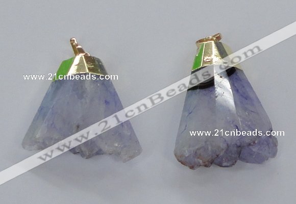 NGP2962 20*35mm - 30*45mm freeform druzy agate pendants