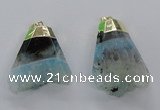 NGP2966 20*35mm - 30*45mm freeform druzy agate pendants
