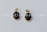 NGP2999 10*14mm oval agate gemstone pendants wholesale