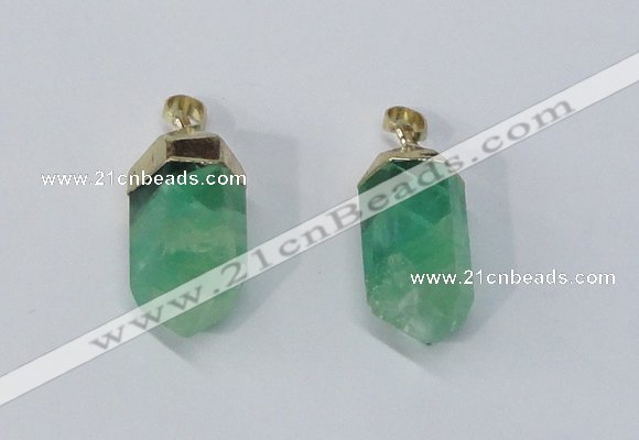 NGP3024 12*30mm – 15*40mm sticks fluorite gemstone pendants