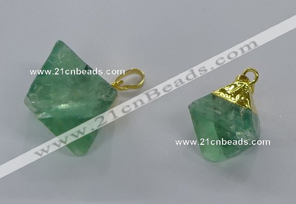 NGP3048 15*20mm – 22*30mm freeform fluorite pendants wholesale