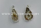 NGP3100 25*40mm - 30*50mm freeform druzy agate gemstone pendants