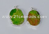 NGP3153 25*35mm - 35*45mm freeform sea sediment jasper pendants