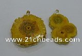 NGP3196 35*40mm - 45*50mm freeform druzy agate pendants