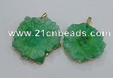 NGP3200 35*40mm - 45*50mm freeform druzy agate pendants