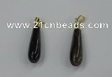 NGP3226 9*38mm - 10*40mm teardrop agate gemstone pendants