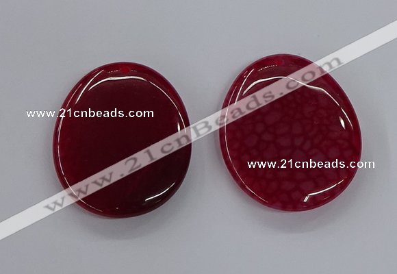 NGP3232 42*52mm - 45*55mm freeform agate gemstone pendants