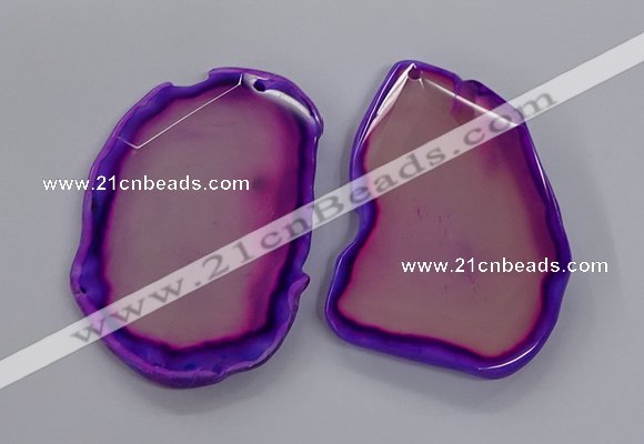 NGP3240 55*65mm - 50*75mm freeform agate slab pendants