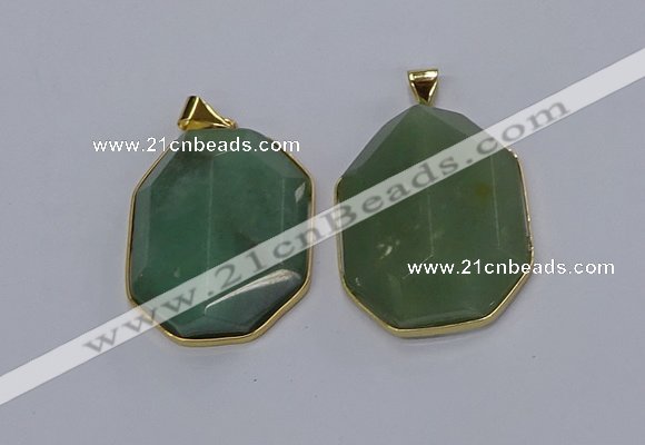 NGP3307 35*45mm freeform agate gemstone pendants wholesale