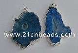 NGP3367 40*45mm - 45*60mm freeform druzy agate pendants