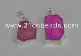 NGP3442 18*25mm - 20*30mm freeform druzy agate gemstone pendants