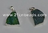 NGP3445 18*25mm - 20*30mm freeform druzy agate gemstone pendants