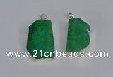 NGP3461 20*30mm - 25*35mm freeform druzy agate pendants wholesale