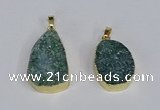 NGP3479 18*25mm - 20*30mm freeform druzy agate gemstone pendants