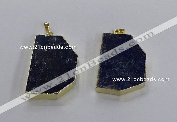 NGP3503 30*40mm - 30*45mm freeform lapis lazuli pendants