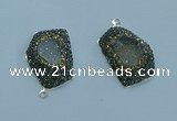 NGP3580 20*30mm - 22*32mm freeform druzy agate pendants