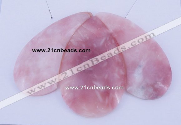 NGP36 Fashion pink opal gemstone pendants set jewelry wholesale