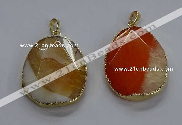 NGP3727 30*40mm - 35*45mm freeform agate gemstone pendants
