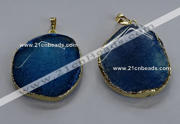 NGP3730 30*40mm - 35*45mm freeform agate gemstone pendants