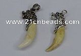 NGP3748 10*40mm - 12*45mm horn wolf tooth pendants wholesale