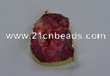 NGP3757 30*40mm - 40*50mm freeform druzy agate pendants