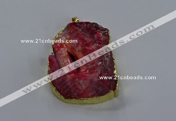 NGP3757 30*40mm - 40*50mm freeform druzy agate pendants