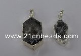 NGP3789 15*25mm - 20*35mm freeform druzy agate pendants