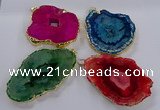 NGP3839 50*65mm - 60*70mm freeform druzy agate pendants