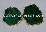 NGP3885 45*55mm - 50*60mm freeform agate gemstone pendants