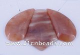 NGP39 Fashion red quartz gemstone pendants set jewelry wholesale