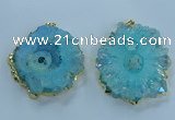 NGP3903 55*65mm - 65*80mm freeform druzy agate pendants