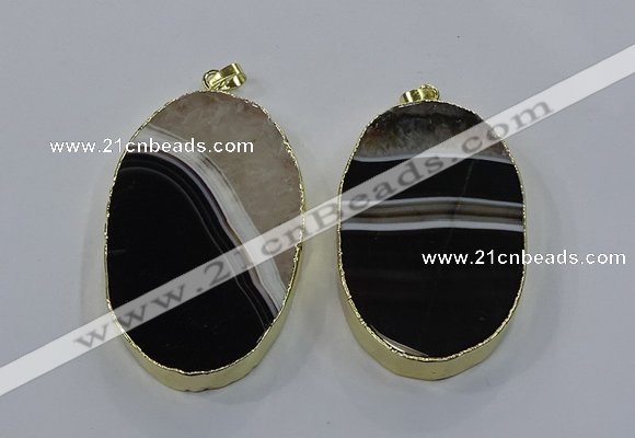 NGP3925 40*65mm - 45*75mm oval druzy agate pendants wholesale