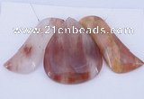 NGP40 Fashion red quartz gemstone pendants set jewelry wholesale