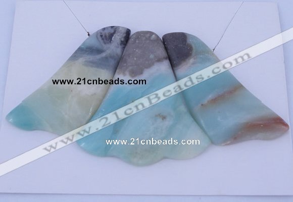 NGP42 Fashion amazonite gemstone pendants set jewelry wholesale