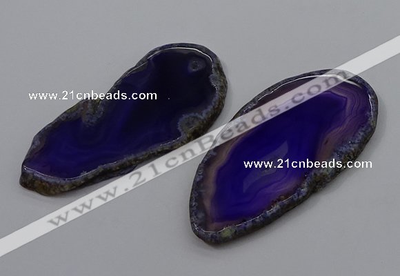 NGP4247 30*50mm - 45*75mm freefrom agate pendants wholesale