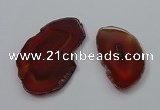 NGP4248 30*50mm - 45*75mm freefrom agate pendants wholesale