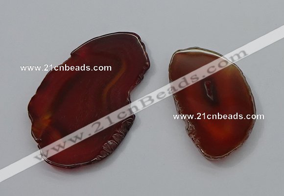 NGP4248 30*50mm - 45*75mm freefrom agate pendants wholesale