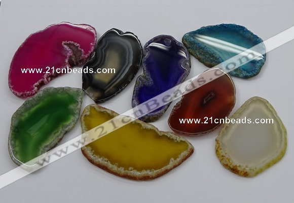 NGP4253 30*50mm - 45*75mm freefrom agate pendants wholesale