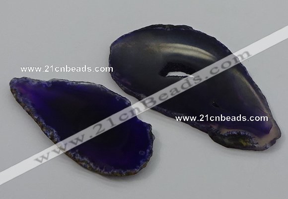 NGP4257 35*50mm - 45*80mm freefrom agate pendants wholesale