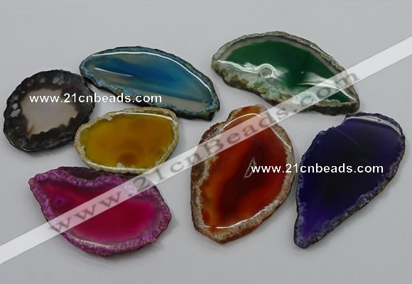 NGP4264 35*50mm - 45*80mm freefrom agate pendants wholesale