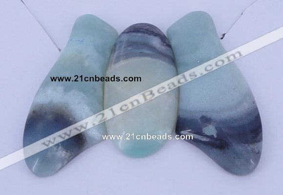 NGP43 Fashion amazonite gemstone pendants set jewelry wholesale