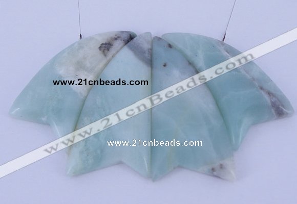 NGP44 Fashion amazonite gemstone pendants set jewelry wholesale